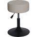 Hwc-c22 Tabouret Hwc-c22, Tabouret De Maquillage, Réglable En Hauteur Pivotant Ø 37cm Tissu Bouclé (450g/m²) Mvg Beige