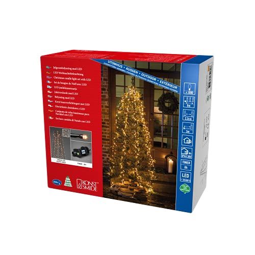 KONSTSMIDE 6651-800 LED-Baummantel Außen - 4m - Bernstein
