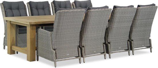 Garden Collections Kingston/Fourmile 300 cm dining tuinset 9-delig - 7423600922986