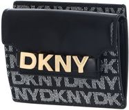 DKNY Avril Card Case BK Logo - BK zwart