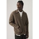 Levi's Telegraph Zip Cardigan Walnut Neps Mn 11