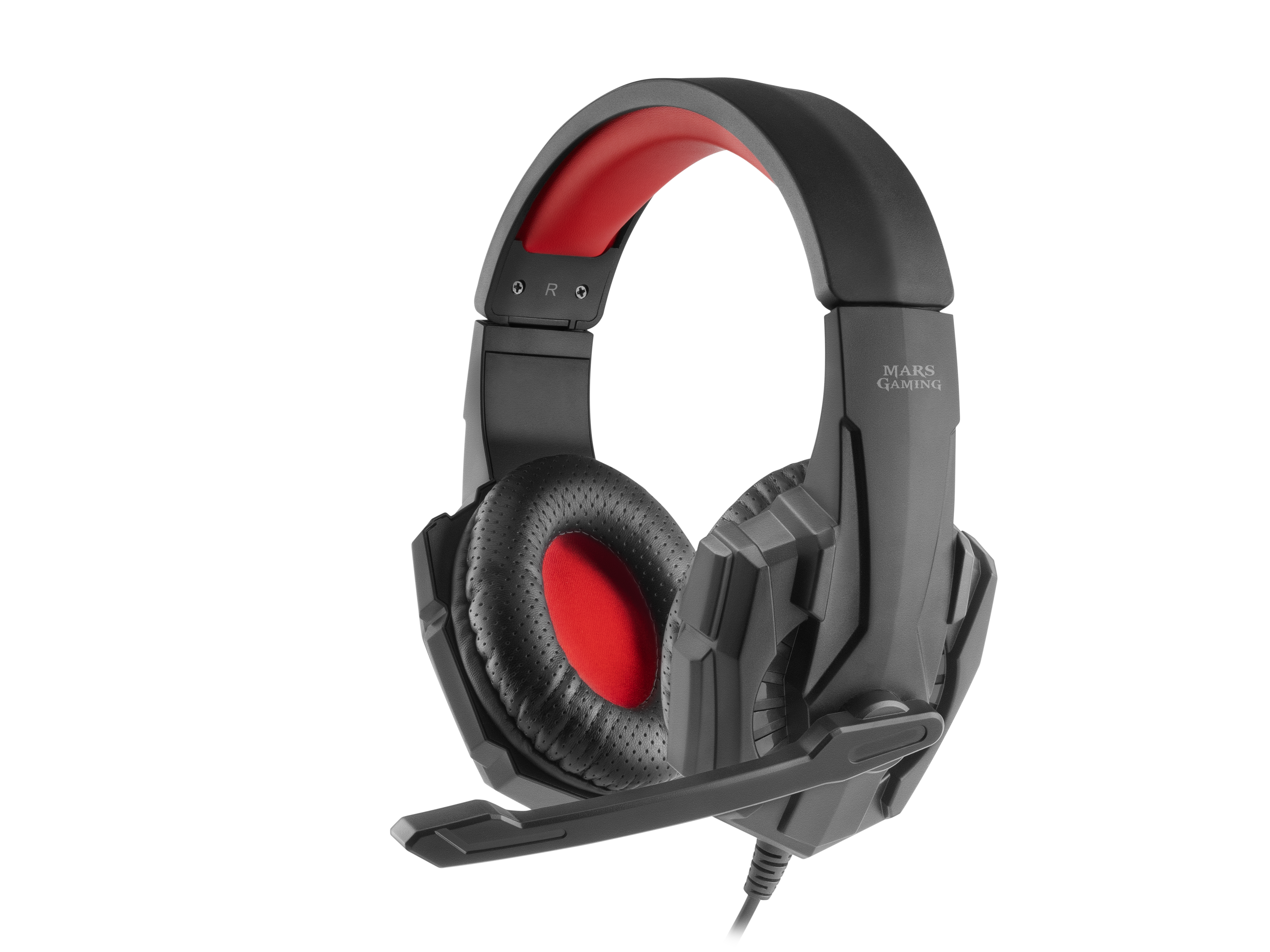 MARS GAMING MH020 Gaming Headset - Zwart/Rood