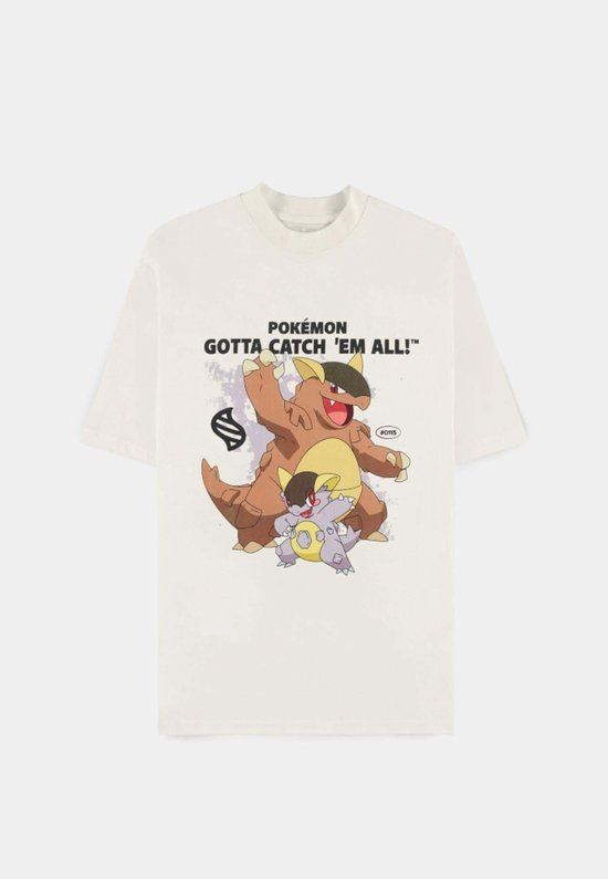 Pokémon Mega - Kangama Heren T-shirt - wit - S