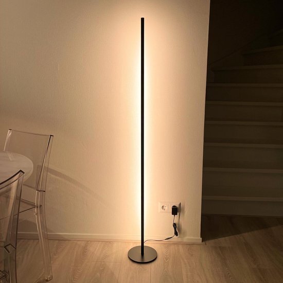 Ledlife Minimalistische Staande Lamp / Vloerlamp - Dimbaar - Mat Zwart