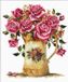Needleart Volledige Borduurpakketen Volwassenen - Voorbedrukt - Hobby en Creatief - Borduurset - Voorbedrukt borduurpakket vaas met rozen op aida