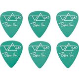 Ibanez Plectrums Steve Vai, Blister Pack Van 6 - Groen
