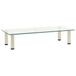 VidaXL TV meubel & entertainment center 80x35x17 cm gehard glas transparant