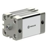 RIEGLER 155424-15.DMI.40120 compacte cilinder, dubbelwerkend, IG, Ø40, Hub120, G1/8, ISO21287, 1 stuk