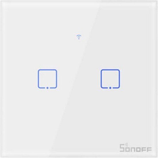 Sonoff Draadloze schakelaar - Wit - Bediening via mobiele app