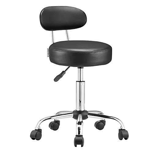 Casaria Draaikruk met rugleuning - Zithoogte verstelbaar 46 - 60 cm