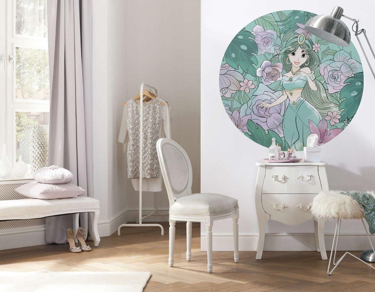 Posters.nl Jasmine Zelfklevende Behangcirkel ⌀125cm | 4055065180040