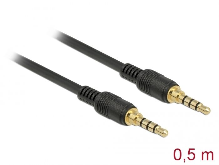 DeLOCK 85592 - Audio kabel - 0,5 m - Zwart