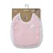 Slabbetjes in roze en grijs 2 stuks