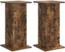 vidaXL Pieds de plantes 2 pièces chêne fumé 30,5 x 30 x 60,5 cm