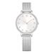 Swarovski Clarica horloge, Swiss Made, Metalen armband, Zilverkleurig, Roestvrij staal