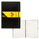 Idena Notitieboek DIN A4, blanco, papier crème, 192 pagina's, 80 g/m², harde kaft in zwart