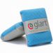 Glart Set van 2 microvezel ruiten spons autoverzorging, blauw/grijs