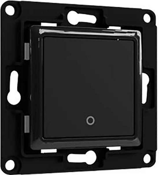 Shelly Wall Switch 1 bl Wandtoets - Zwart