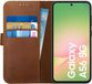 Rosso Deluxe Echt Leer Hoesje Geschikt voor Samsung Galaxy A56 | Portemonnee Book Case | Bruin