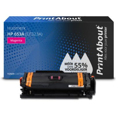PrintAbout Huismerk HP 653A (CF323A) Toner Magenta | Compatible