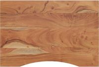 vidaXL Bureaublad rechthoekig 100x60x2,5 cm massief acaciahout