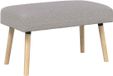 vidaXL Banc Bouclé gris clair 80 x 40 x 46 cm