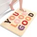 QJHOMO Beige tapis de bain