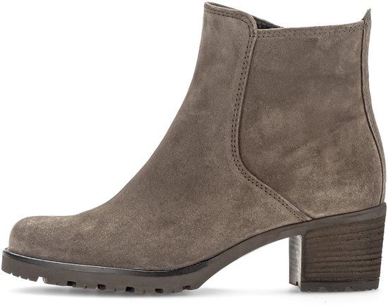 Gabor Enkellaarzen Dames - Taupe - Maat 39 - Suède - Herfst/Winter 2025