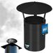 KOTARBAU® Capuchon de cheminée, Couvercle de cheminée, Acier galvanisé et acier thermolaqué, ø 140 mm, Noir, Housse de pluie pour cheminée, Capuchon de conduit de fumée, Capuchons de cheminée, Résistant à la rouille