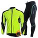 Merkloos Fietskleding Fietsset heren winter - Lange mouw en lange broek - Fleece - Gevoerd met 3D-gel