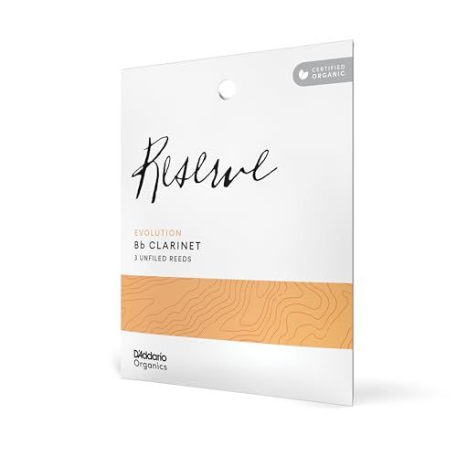 D'Addario Woodwinds Organic Reserve Evolution Bb Clarinet Reed - 3.0 - 3 Pack