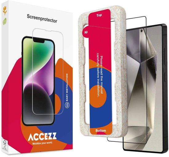 Accezz Screen Protector - Gehard Glas Full Cover voor Samsung Galaxy S25 Ultra