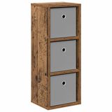 vidaXL Dressoir met lade Oudhout 25,5 x 22 x 69,5 cm