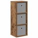 vidaXL Dressoir met lade Oudhout 25,5 x 22 x 69,5 cm