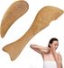 Allecto Plus - 2 pièces outil de massage en bois pour Gua Sha et drainage lymphatique
