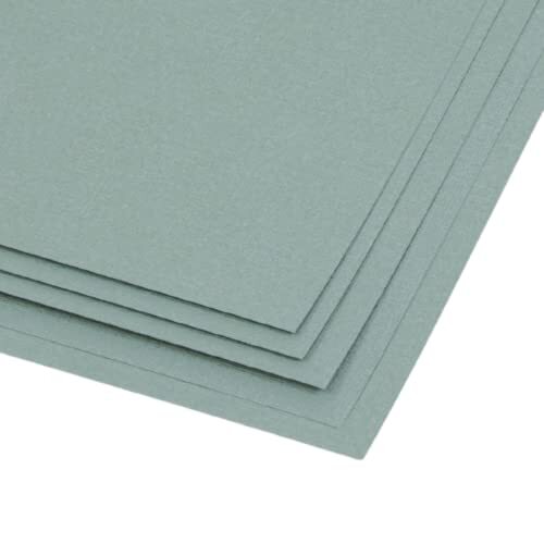 Craftelier - Set van 5 dozen, gestructureerd canvas, 30 x 30 cm, kleur turquoise gepoedercoat