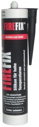 FIREFIX Siliconen voor hoge temperaturen (patroon) 310 ml, zwart
