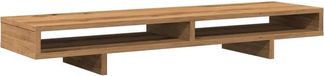 vidaXL Monitorstandaard 100x27x15 cm bewerkt hout artisanaal eiken