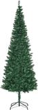 HOMCOM Kerstboom Kunststof, Metaal Ø81 x 210H cm Groen