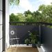 Prolenta Maison Exclusive - Privacybescherming voor balkons, donkergrijs, 300 x 100 cm, polyrotan