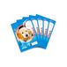 LANDRE 100050444 werkblok clausurenblok schoolblok notitieboekje notitieblok 5-pack A4 50 vellen gelinieerd 80 gm² geperforeerd kopgelijmd motief: hond