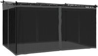 vidaXL Prieel met zijwanden van gaas 4x3 m staal antracietkleurig
