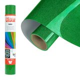 Siser® Twinkle Green, 30 cm x 0,5 m, zelfklevend vinyl, om op te strijken, reflecterend, voor het personaliseren van stoffen, kleding en accessoires, creatieve hobby's, gemakkelijk te snijden