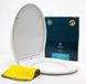 Bath4U Siège de toilette moderne, 37x46 cm, Blanc, Max 150 kg, Fermeture douce