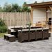 Prolenta Maison Exclusive Tuinset voor de tuin, 13-delig, met kussens, bruin, van polyrotan