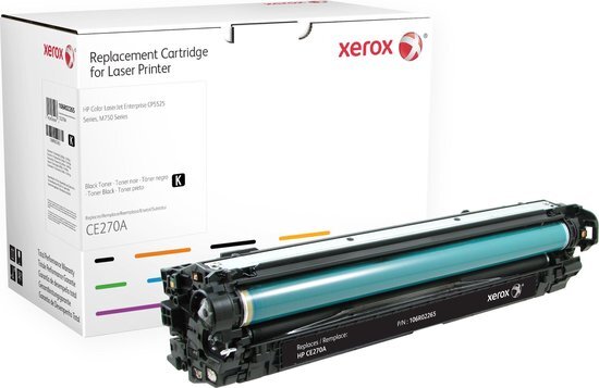 Xerox Zwarte toner cartridge. Gelijk aan HP CE270A. Compatibel met HP Colour LaserJet CP5525