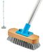 Brosse de nettoyage pour piscine en acier inoxydable - manche de 152,4 cm - Brosse de piscine robuste - Pour béton et terrasse