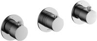 Hotbath Cobber - Afbouwdeel voor Inbouw Douchethermostaat - 2 Stopkranen - Chroom