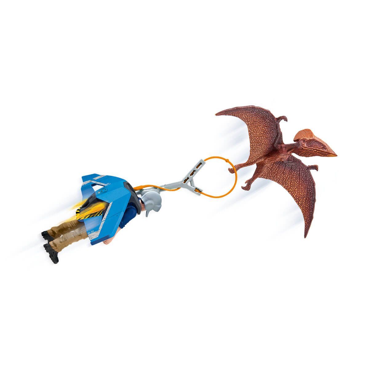 Schleich Dinosaurs Jetpack Chase - Dinosaur Toy Figure - Ages 4-12