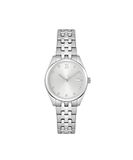 Lacoste Dames analoog quartz horloge met roestvrij stalen band 2001301, Zilver Wit
